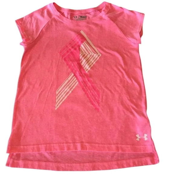 Under Armour Pink Girl’s Tee. Size Medium - Picture 1 of 4